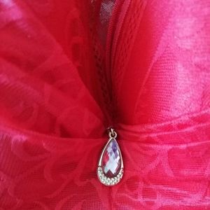 NWOT Molded Cup and Jeweled Center 36D Jacquard and Lace Bra